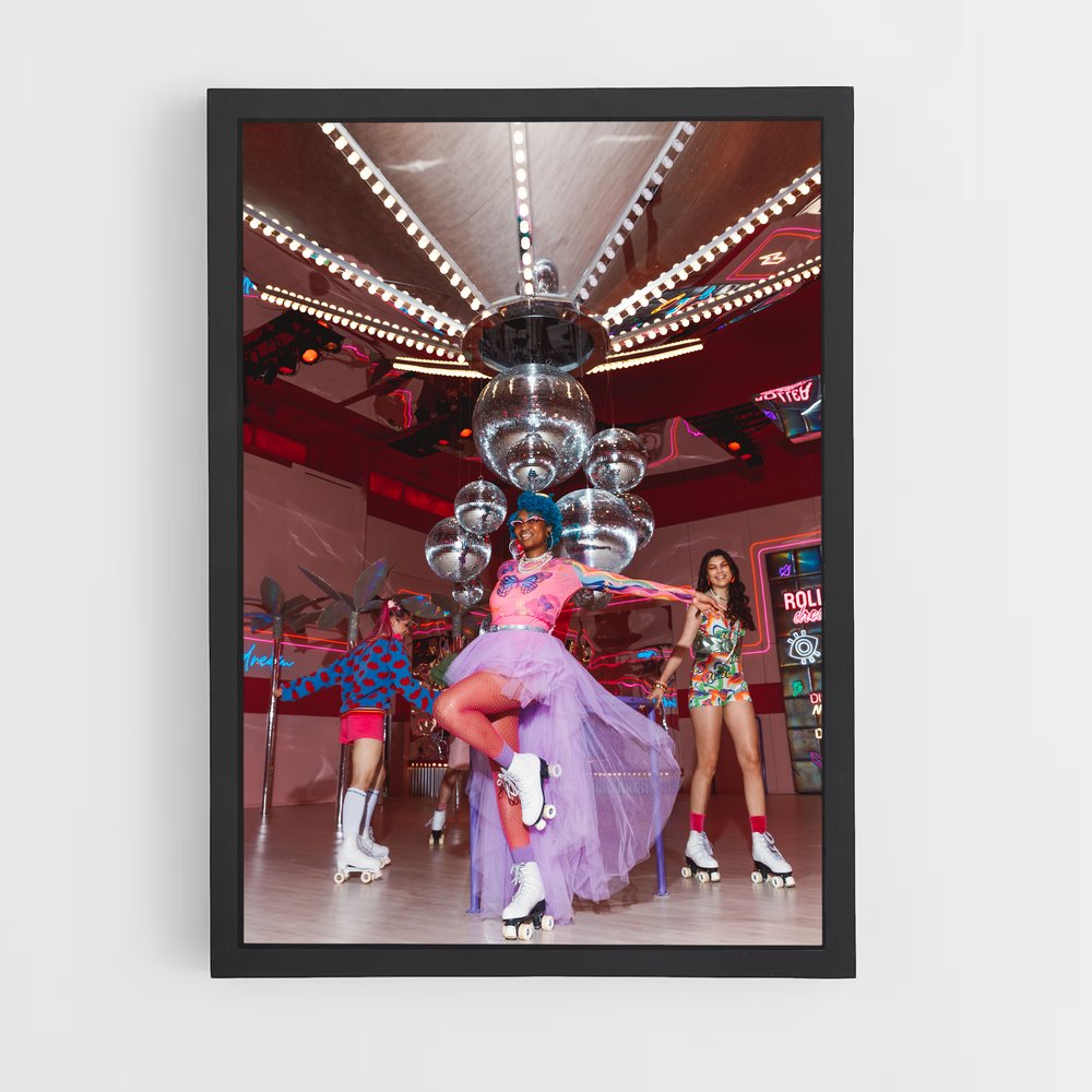 Poster Disco Queens – affiche Roller (vue 2)